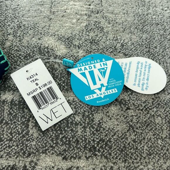 Women's Teal One Piece Swimsuit - Picture 2 of 10